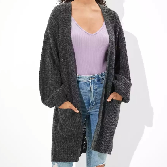Ae Oversized Dreamspun Cardigan Sweater 